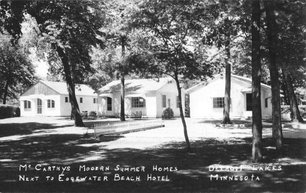 Detroit Lakes Minnesota McCarthys Modern Summer Homes Real Photo PC JH231072