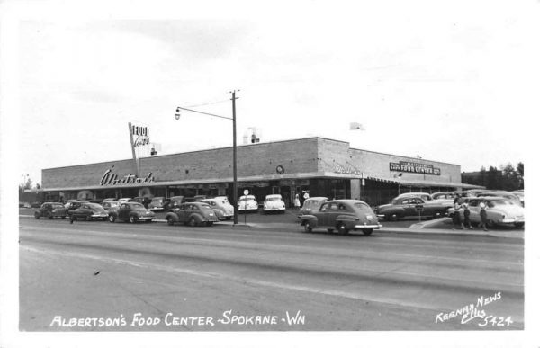 Spokane Washington Albertson's Food Center Grocery Store Real Photo PC JH231075