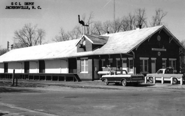 Jacksonville North Carolina Seaboard Coast Line Depot real photo pc ZC549037