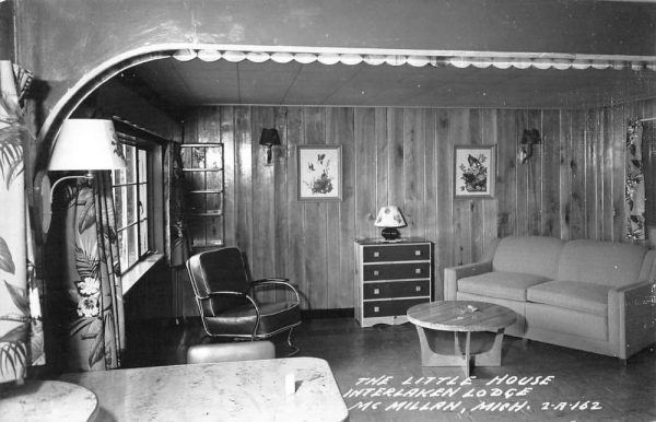 McMillan Michigan The Little House Interlaken Lodge real photo pc ZC549061