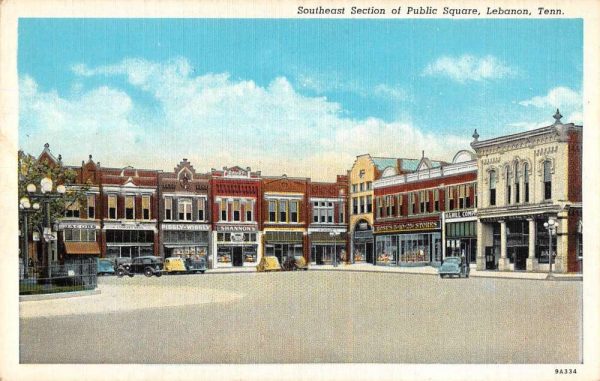 Lebanon Tennessee southeast section of the Public Square antique pc ZC549086