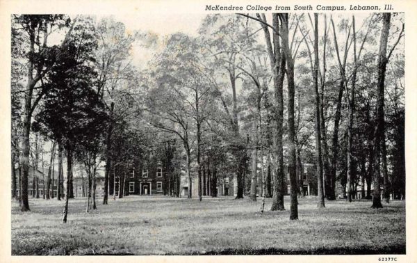 Lebanon Illinois McKendree College from South Campus antique pc ZC549117