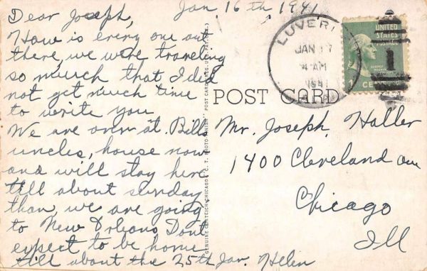 Luverne Alabama view of Methodist Episcopal Church antique pc ZC549183 - Image 2