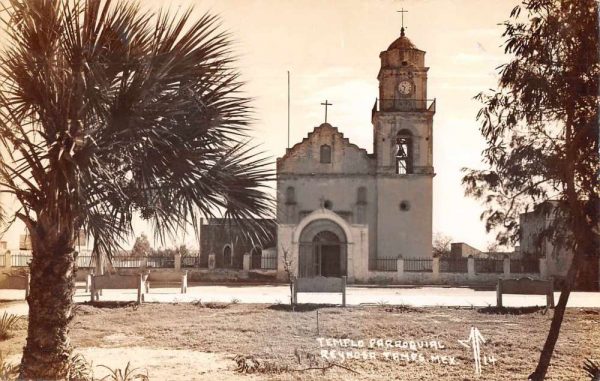 Reynosa Mexico Templo Parroquial Real Photo Vintage Postcard JH231079