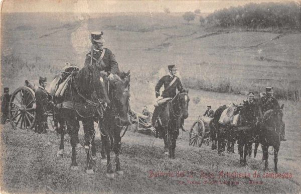 Italy Military Batteria Artiglieria da Campagna Vintage Postcard JH231105