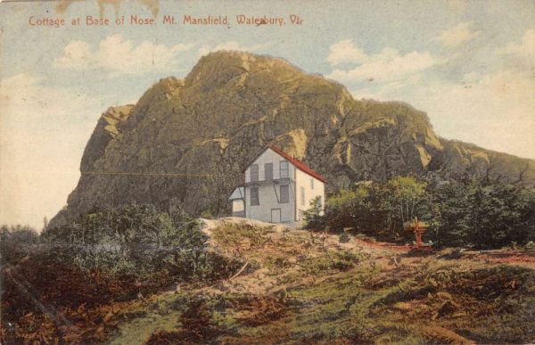 Waterbury Vermont cottage at Mt Mansfield base antique pc ZC549223
