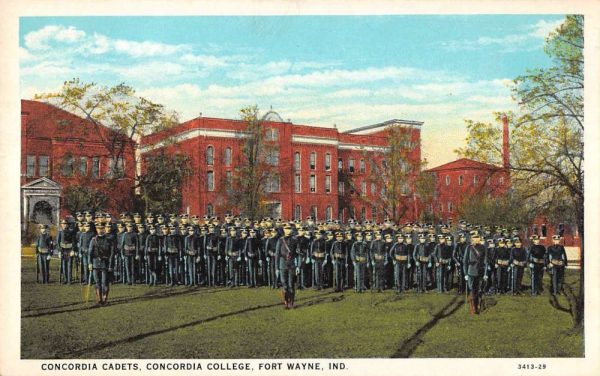 Fort Wayne Indiana Concordia Cadets at Concordia College antique pc ZC549227