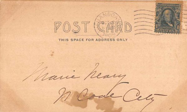 Shenandoah Pennsylvania Fall Opening invite A. Seager real photo pc ZC549274 - Image 2