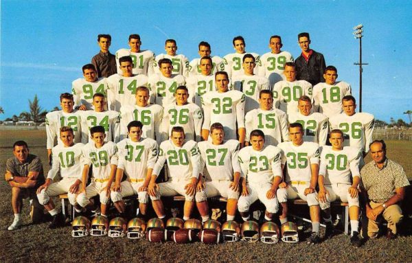 Riviera Beach Florida 1960 Green Hornets from High School vintage pc ZC549332