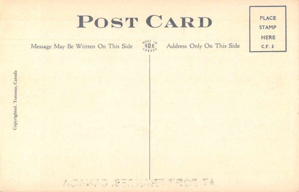 Ft Frances Ontario Canada fish eating man exaggeration antique pc ZD549392 - Image 2