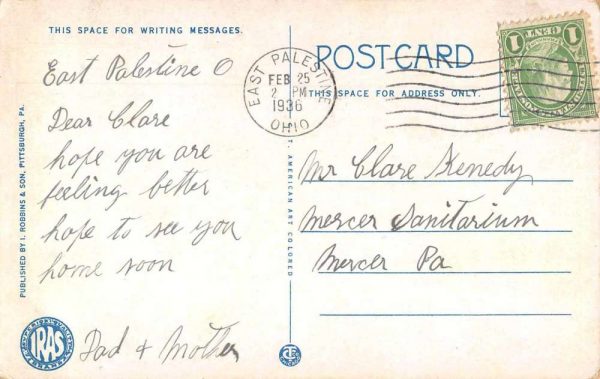 East Palestine Ohio Market Street Business Section Vintage Postcard JI657254 - Image 2