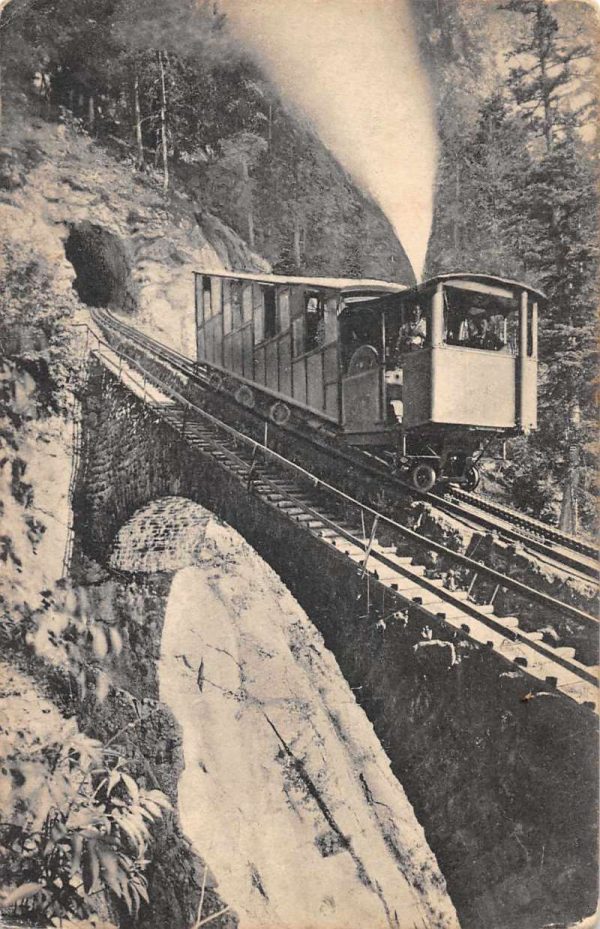 Alpnach Switzerland Pilatus Bahn Wolfart Vidukt Mountain Train Car PC JI657265