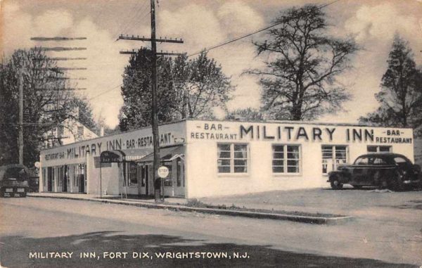 Wrightstown New Jersey Fort Dix Military Inn Vintage Postcard JI657290