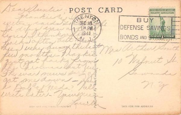 Wrightstown New Jersey Fort Dix Military Inn Vintage Postcard JI657290 - Image 2