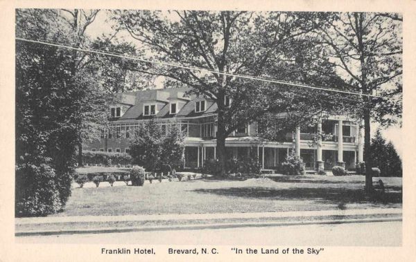 Brevard North Carolina Franklin Hotel Vintage Postcard JI657315
