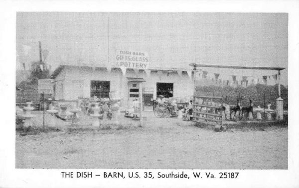 Southside West Virginia Dish Barn Pottery Store Vintage Postcard JI657377