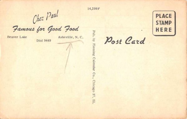 Asheville North Carolina Chez Paul Restaurant Patio and Dining Room PC JI657469 - Image 2