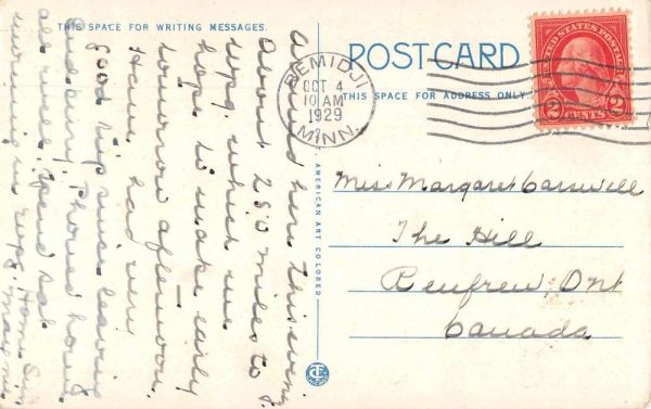 Bemidji Minnesota Birchmont Beach Hotel Vintage Postcard JI657537 - Image 2