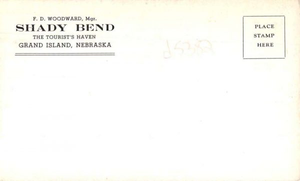 Grand Island Nebraska Shady Bend Tourist Haven Buffalo Grazing Postcard JI657540 - Image 2