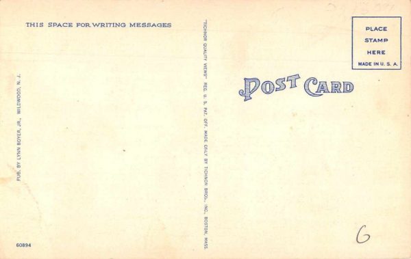 Wildwood by the Sea New Jersey Fischer's Portland Vintage Postcard JI657544 - Image 2