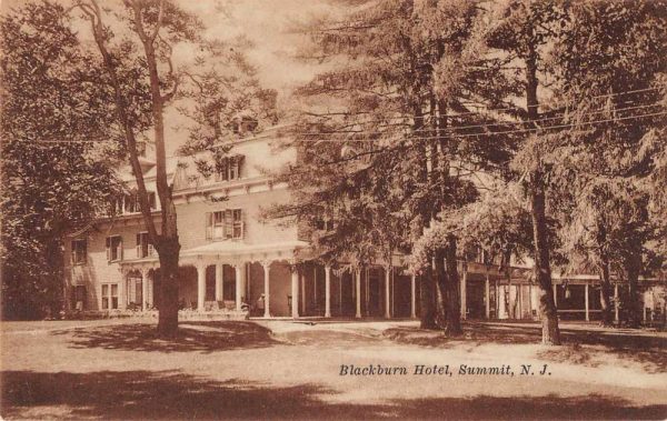 Summit New Jersey Blackburn Hotel Vintage Postcard JI657548