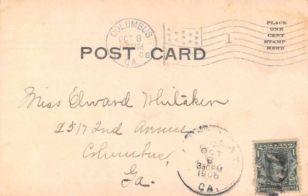 West Point Georgia Cattahoochee River Scenic View Vintage Postcard JI657561 - Image 2