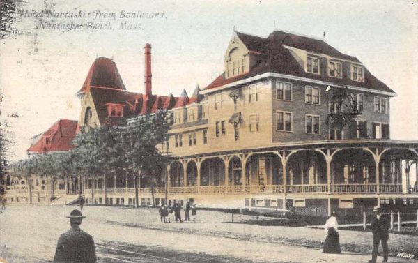 Nantasket Beach Massachusetts Hotel Nantasket from Boulevard Postcard JI657579