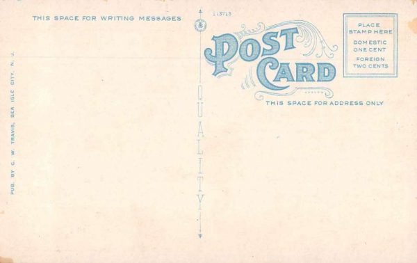 Sea Isle City New Jersey Boardwalk Looking North Vintage Postcard JI657584 - Image 2