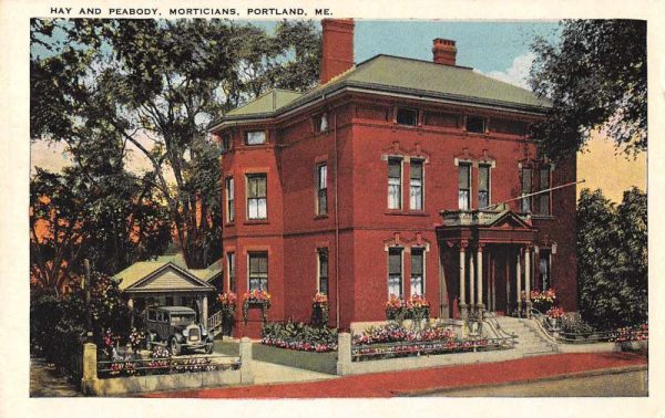 Portland Maine Hay and Peabody Morticians Vintage Postcard JI657585