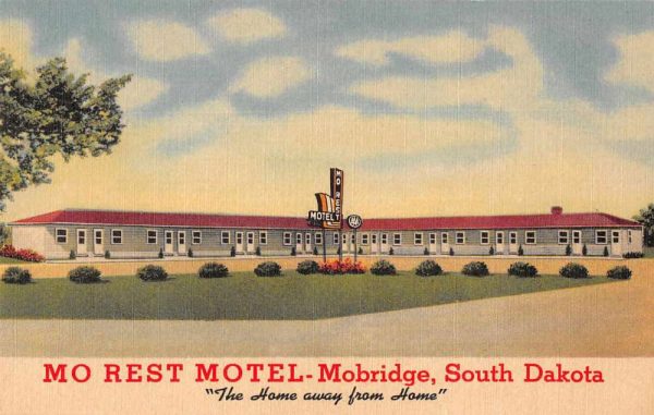 Mobridge South Dakota Mo Rest Motel Linen Vintage Postcard JI657748