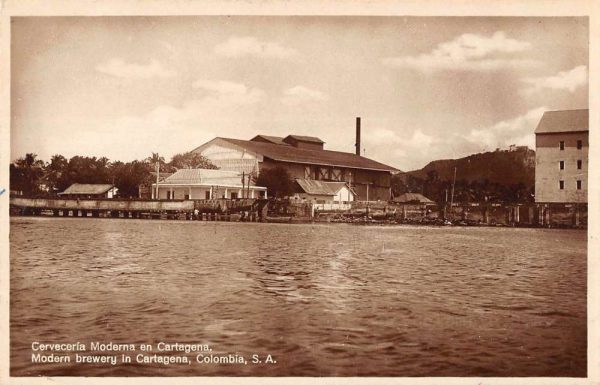 Cartagena Colombia birds eye view modern brewery real photo pc ZD549993