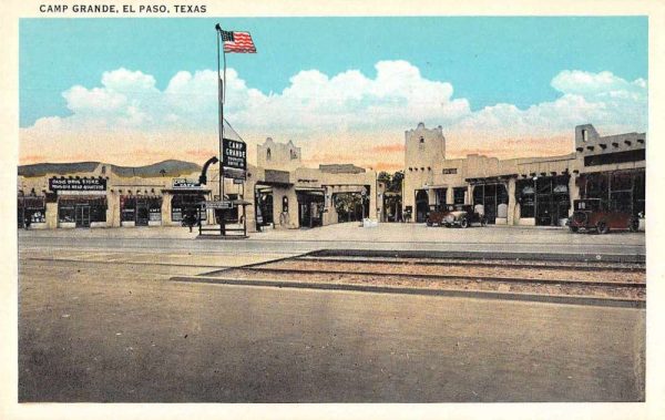 El Paso Texas Camp Grande Vintage Postcard JI657913