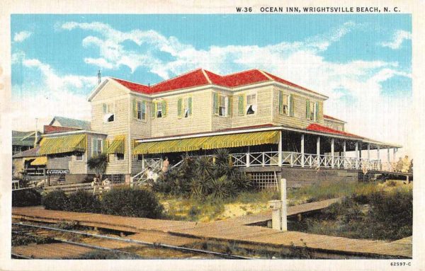Wrightsville Beach North Carolina Ocean Inn Vintage Postcard JI657956