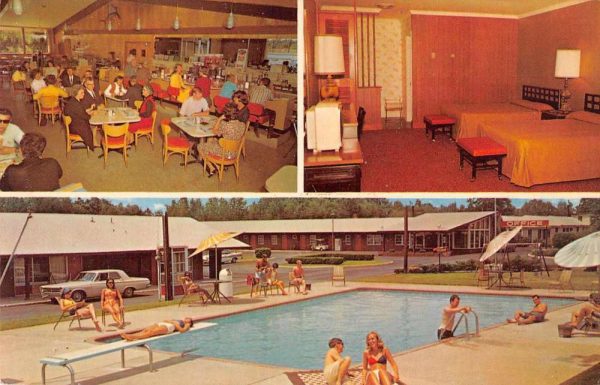 Rocky Mount North Carolina Quality Courts Motel Coral Postcard JI657958