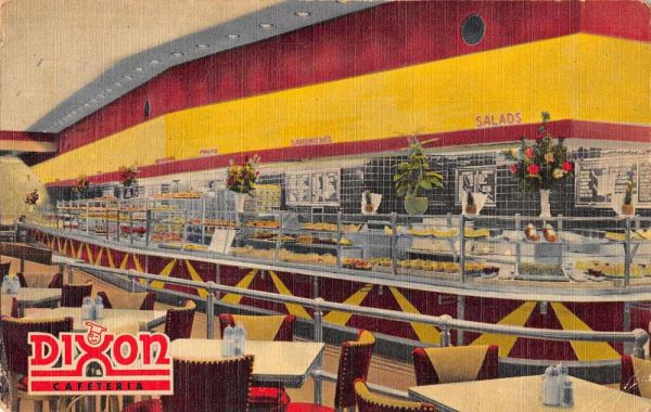 New York City Dixon Cafeteria Vintage Postcard JI657979