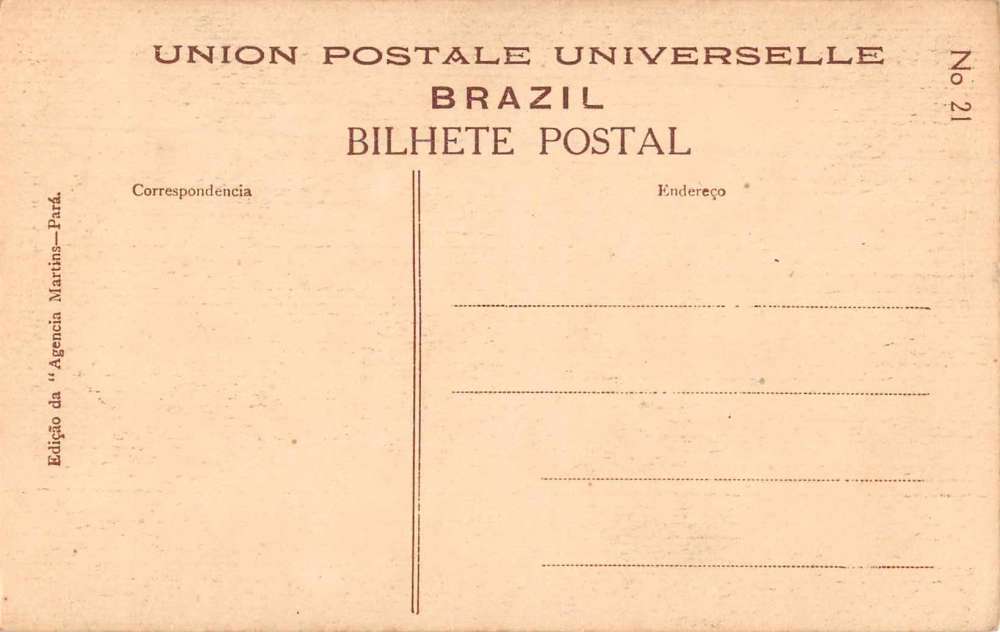 Para Brazil Avenida S Jeroymo Street Scene Vintage Postcard JI658058 - Image 2