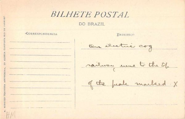 Rio de Janeiro Brazil Bahia de Botafogo Birds Eye View Vintage Postcard JI658061 - Image 2