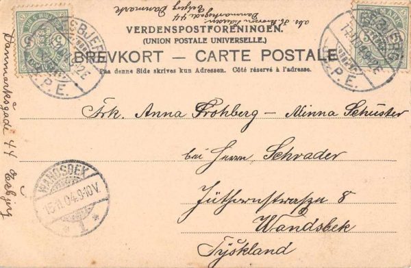 Esbjerg Denmark Hauneparti Vintage Postcard JI658067 - Image 2