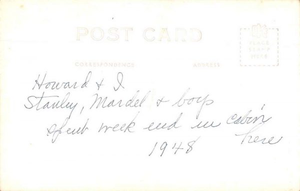 Lake Pleasant Indiana Northside Lake Flood? Real Photo Vintage Postcard JI658099 - Image 2