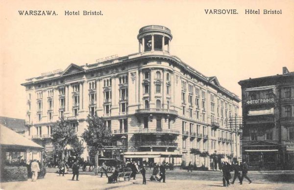 Warszawa Poland Hotel Bristol Exterior View Vintage Postcard JI658128
