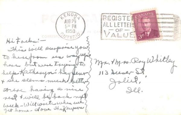 Keewatin Ontario Canada Ken-o-Kee Lodge Real Photo Vintage Postcard JI658143 - Image 2