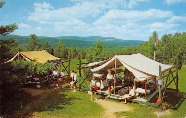 Lakaeville Connecticut Y.M.C.A. Camp Sloane for boys & girls vintage pc ZE686121