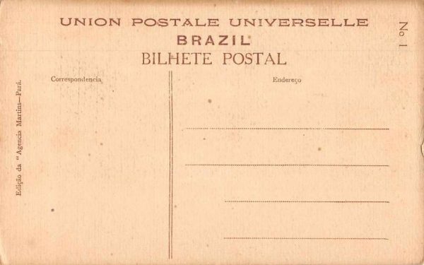 Para Brazil Agencia Martins Travel Agency Vintage Postcard JI658260 - Image 2
