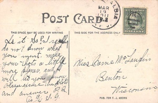 Sheffield Iowa Main Street Vintage Postcard JI658410 - Image 2