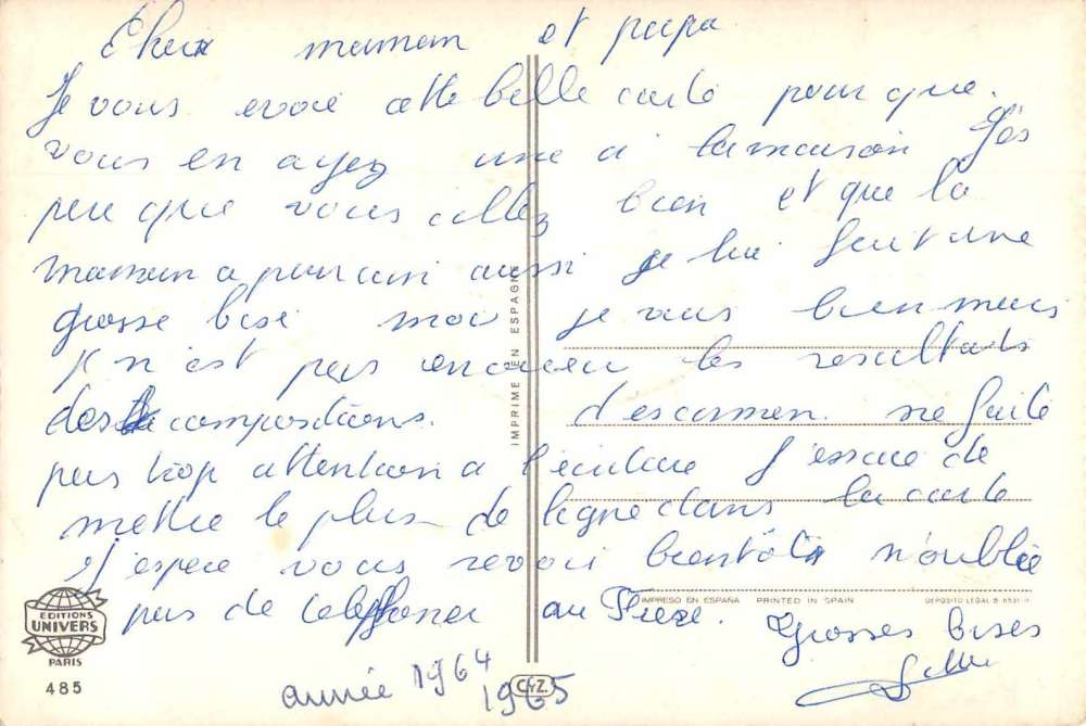 Greetings Children on Rocking Horse Vintage Postcard JI658589 - Image 2