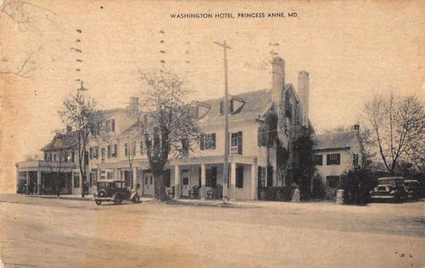 Princess Anne Maryland Washington Hotel Vintage Postcard JI658602
