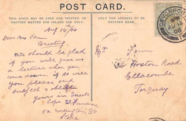 Totnes England Fore Street Daily Mercury Newspaper Vintage Postcard JJ658782 - Image 2