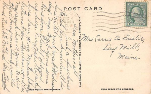 Malone New York car fountain people at Hotel Franklin antique pc ZE686237 - Image 2