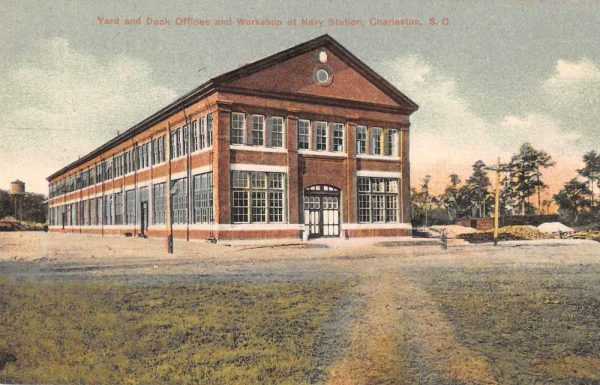 Charleston South Carolina dock offices workshop Navy Station antique pc ZE686283