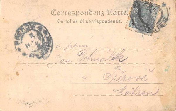 Barcola Italy Birds Eye View Water Front Vintage Postcard JJ649535 - Image 2